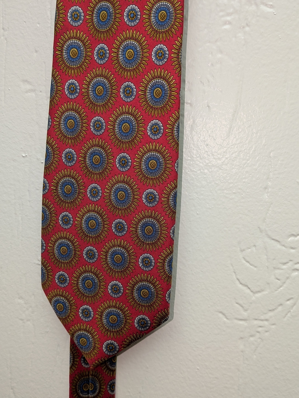 Men's Red Patterned Silk Tie The Metropolitan Museum Of Art 100% Silk